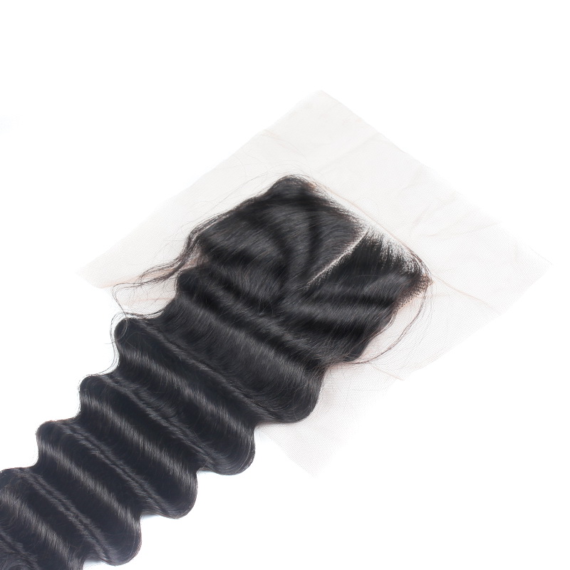 Virgin Hair Deep Wave 4x4 5x5 6x6 7x7 Transparent Lace Closure - 图片 7